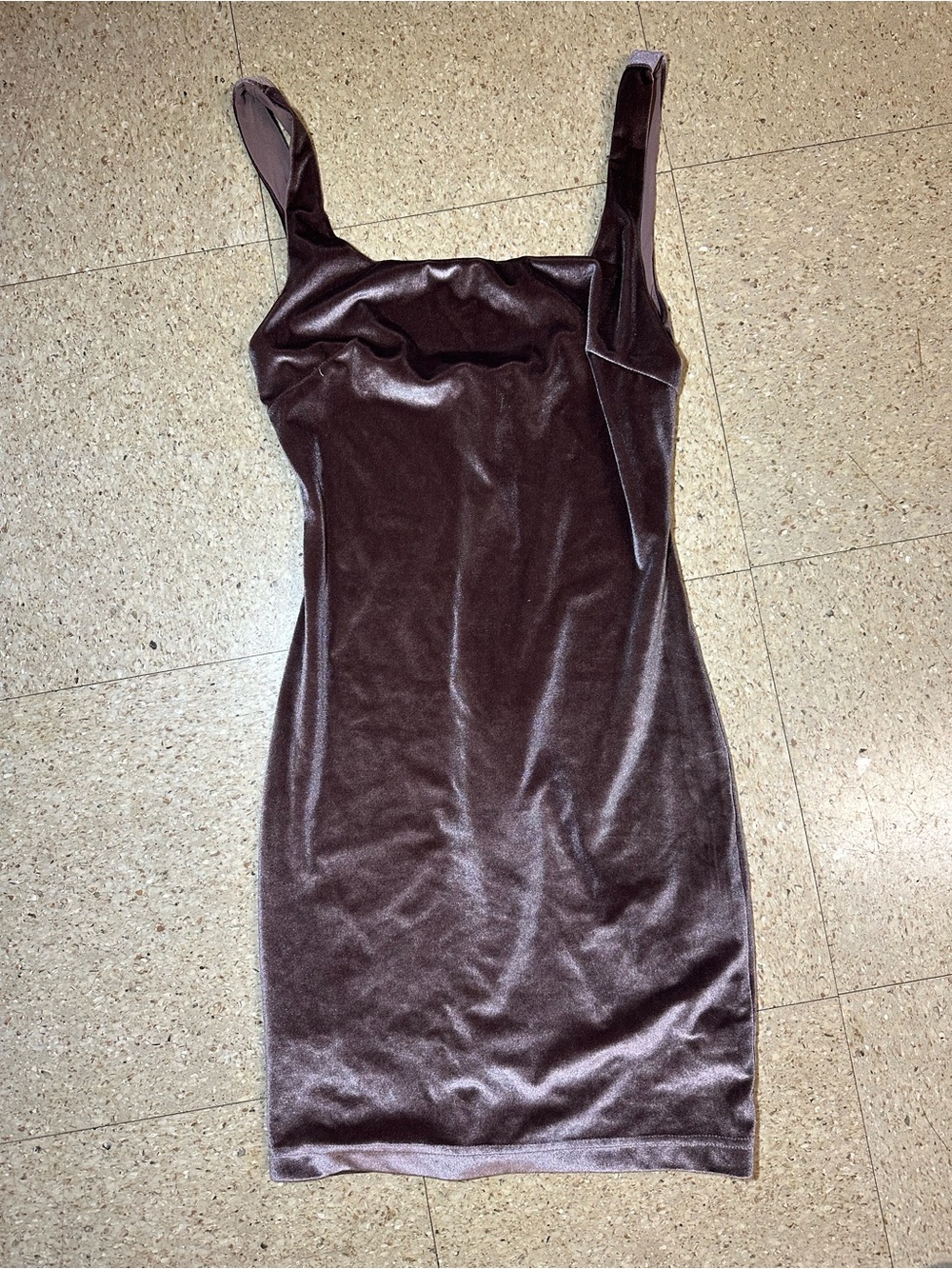 Windsor Velvet Mini Dress Tan Champagne Fairycore Goth Darkfairy Prom Grad‎ Sz S